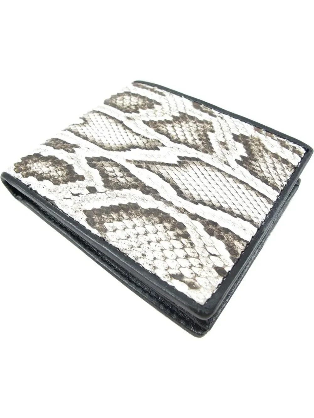 Genuine Python Snake Skin Bifold Wallet | 6 Card Slots, 2 ID Windows, Bill